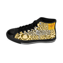 Load image into Gallery viewer, High-top Sneakers Yellow Leopard Adult Female