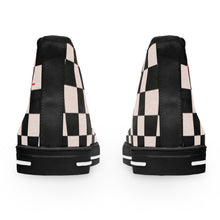 Load image into Gallery viewer, Black Mix Women's High Top Sneakers