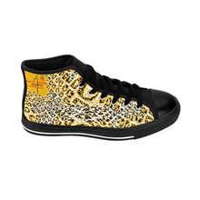 Load image into Gallery viewer, High-top Sneakers Yellow Leopard Adult Female