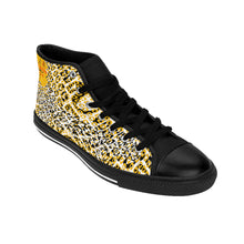 Load image into Gallery viewer, High-top Sneakers Yellow Leopard Adult Female