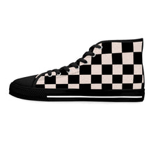 Load image into Gallery viewer, Black Mix Women's High Top Sneakers
