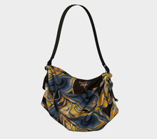Load image into Gallery viewer, Go Go Blue Multi Adult Female Origami Tote Bag in 18”, 33”