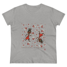 Load image into Gallery viewer, Choca Chocolate Baby Girl Adult Female Women's Heavy Cotton Tee in White, Daisy, Irish Green, Navy, Purple, Royal, Sport Grey, Azalea Black, Orange