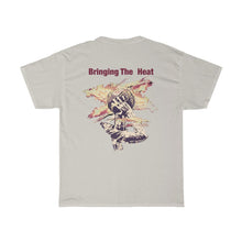 Load image into Gallery viewer, Heat Red/Tan Adult Male Heavy Cotton Tee in 11 Colors