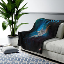 Load image into Gallery viewer, Bigger Blue Velveteen Plush Blanket in 30”x40”, 50”x60”, 60”x80”