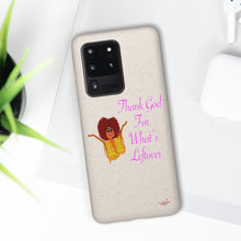 Load image into Gallery viewer, Purple Thank God For What’s Leftover Biodegradable Phone Case (5 - iPhone sizes and 3 - Samsung sizes)