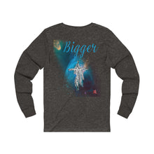 Load image into Gallery viewer, Bigger Adult Male Jersey Long Sleeve Tee in Black, Black Heather, Athletic Heather, Dark Grey Heather