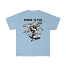 Load image into Gallery viewer, Heat Black/White Adult Male Heavy Cotton Tee in 11 Colors