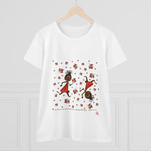 Load image into Gallery viewer, Choca Chocolate Baby Girl Adult Female Women's Heavy Cotton Tee in White, Daisy, Irish Green, Navy, Purple, Royal, Sport Grey, Azalea Black, Orange