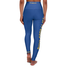 Load image into Gallery viewer, Blue Adult Female High Waisted Yoga Leggings