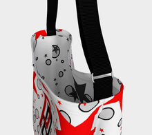 Load image into Gallery viewer, PHEE-B Red/Grey Adult Female Day Tote Bag