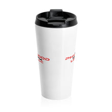 Load image into Gallery viewer, Phylgood4Life White Stainless Steel 15oz Travel Mug
