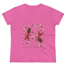 Load image into Gallery viewer, Choca Chocolate Baby Girl Adult Female Women's Heavy Cotton Tee in White, Daisy, Irish Green, Navy, Purple, Royal, Sport Grey, Azalea Black, Orange