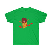 Load image into Gallery viewer, Red Mom Rules Adult Female Ultra Cotton Tee in 6 Colors