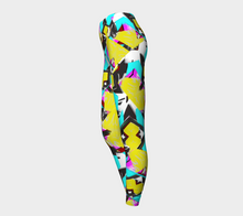 Load image into Gallery viewer, Maze Yellow Multi Adult Female Yoga Leggings