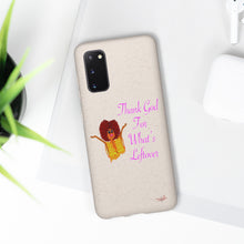 Load image into Gallery viewer, Purple Thank God For What’s Leftover Biodegradable Phone Case (5 - iPhone sizes and 3 - Samsung sizes)