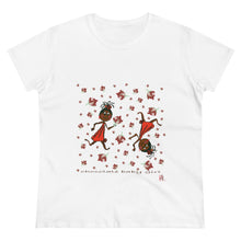 Load image into Gallery viewer, Choca Chocolate Baby Girl Adult Female Women's Heavy Cotton Tee in White, Daisy, Irish Green, Navy, Purple, Royal, Sport Grey, Azalea Black, Orange