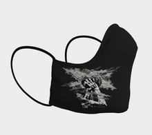 Load image into Gallery viewer, Heat Black/White Star Male Face Mask in Adult, Youth