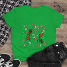 Load image into Gallery viewer, Choca Chocolate Baby Girl Adult Female Women's Heavy Cotton Tee in White, Daisy, Irish Green, Navy, Purple, Royal, Sport Grey, Azalea Black, Orange