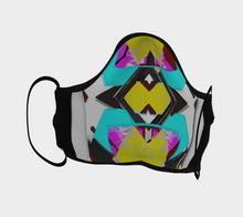 Load image into Gallery viewer, Maze Yellow Multi Female Face Mask in Adult, Youth