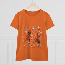 Load image into Gallery viewer, Choca Chocolate Baby Girl Adult Female Women's Heavy Cotton Tee in White, Daisy, Irish Green, Navy, Purple, Royal, Sport Grey, Azalea Black, Orange