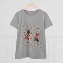 Load image into Gallery viewer, Choca Chocolate Baby Girl Adult Female Women's Heavy Cotton Tee in White, Daisy, Irish Green, Navy, Purple, Royal, Sport Grey, Azalea Black, Orange