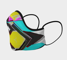 Load image into Gallery viewer, Maze Yellow Multi Female Face Mask in Adult, Youth