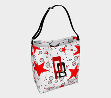 Load image into Gallery viewer, PHEE-B Red/Grey Adult Female Day Tote Bag