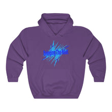 Load image into Gallery viewer, Heat Blue Adult Male Heavy Blend™ Hooded Sweatshirt in Black, Charcoal, Dark Heather, Navy, Purple, Royal