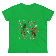 Load image into Gallery viewer, Choca Chocolate Baby Girl Adult Female Women's Heavy Cotton Tee in White, Daisy, Irish Green, Navy, Purple, Royal, Sport Grey, Azalea Black, Orange