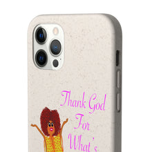 Load image into Gallery viewer, Purple Thank God For What’s Leftover Biodegradable Phone Case (5 - iPhone sizes and 3 - Samsung sizes)