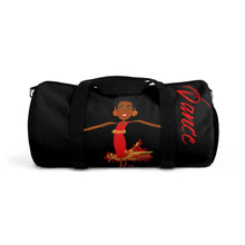 Load image into Gallery viewer, Dance Red/ Black Adult Female Duffel Bag in Small, Large