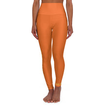 Load image into Gallery viewer, Orange Adult Female High Waisted Yoga Leggings
