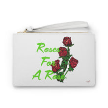 Load image into Gallery viewer, Lime Roses For A Rose Clutch Bag