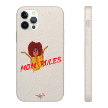 Load image into Gallery viewer, Red Mom Rules Biodegradable Phone Case (5 - iPhone sizes and 3 - Samsung sizes)
