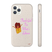 Load image into Gallery viewer, Purple Thank God For What’s Leftover Biodegradable Phone Case (5 - iPhone sizes and 3 - Samsung sizes)