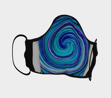 Load image into Gallery viewer, Blue Ripple Male, Female Face Mask in Adult, Youth