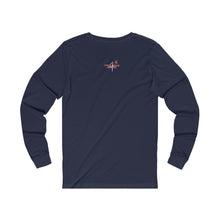 Load image into Gallery viewer, When He Is Ready Adult Female Jersey Long Sleeve Tee in White, Black, Dark Grey, Dark Grey Heather, Navy, Cardinal