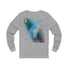 Load image into Gallery viewer, Bigger Adult Male Jersey Long Sleeve Tee in Black, Black Heather, Athletic Heather, Dark Grey Heather