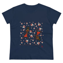 Load image into Gallery viewer, Choca Chocolate Baby Girl Adult Female Women's Heavy Cotton Tee in White, Daisy, Irish Green, Navy, Purple, Royal, Sport Grey, Azalea Black, Orange