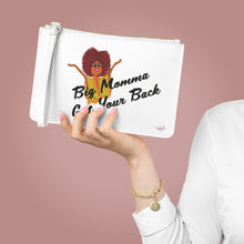 Load image into Gallery viewer, Black Big Momma Got Your Back Clutch Bag
