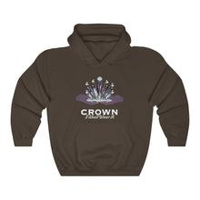Load image into Gallery viewer, Crown Adult Female Heavy Blend™ Hooded Sweatshirt in Red, Gold, Light Pink, Dark Chocolate, Forest Green, Military Green, Carolina Blue, Heliconia, Irish Green, Maroon, Purple, Royal, Spot Grey, Black, Orange