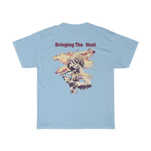 Load image into Gallery viewer, Heat Red/Tan Adult Male Heavy Cotton Tee in 11 Colors