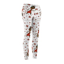 Load image into Gallery viewer, Choca Chocolate Baby Girl Adult Female Casual Leggings with White Background
