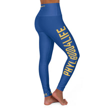 Load image into Gallery viewer, Blue Adult Female High Waisted Yoga Leggings