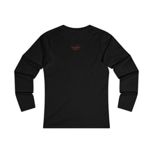 Load image into Gallery viewer, Love Bro Adult Female Fitted Long Sleeve Tee in White, Black, Sport Grey, Navy, Red