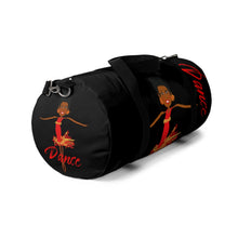 Load image into Gallery viewer, Dance Red/ Black Adult Female Duffel Bag in Small, Large