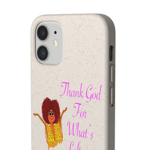 Load image into Gallery viewer, Purple Thank God For What’s Leftover Biodegradable Phone Case (5 - iPhone sizes and 3 - Samsung sizes)