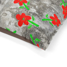 Load image into Gallery viewer, Asleep In The Red Garden Pet Bed