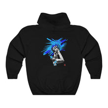 Load image into Gallery viewer, Heat Blue Adult Male Heavy Blend™ Hooded Sweatshirt in Black, Charcoal, Dark Heather, Navy, Purple, Royal